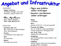 Angebot und Infrastruktur